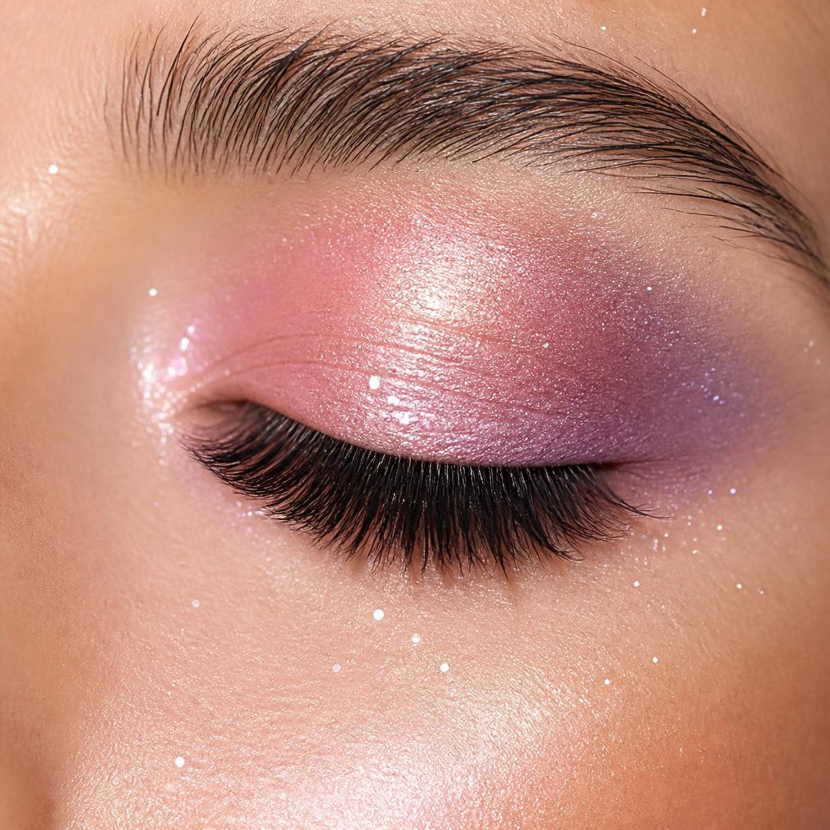 Soft volume lash close-up